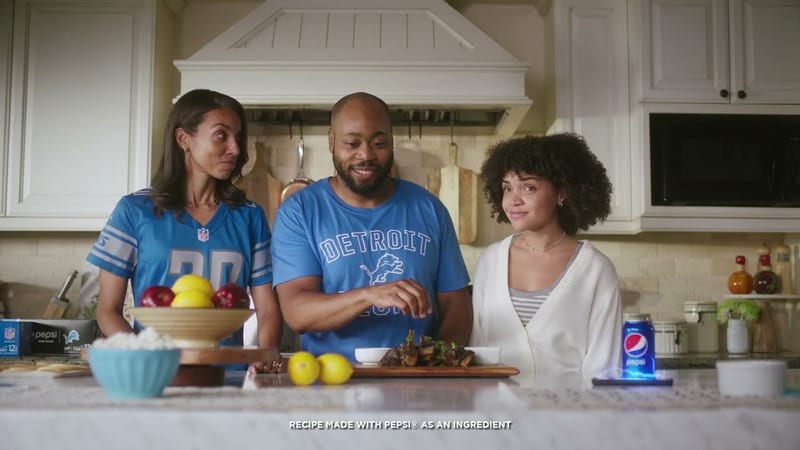 Watch the Pepsi x NFL commercial