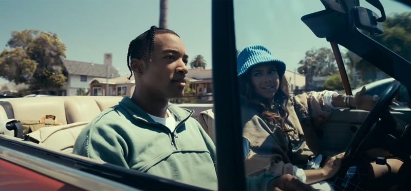 Brian and Cass face to face in a car